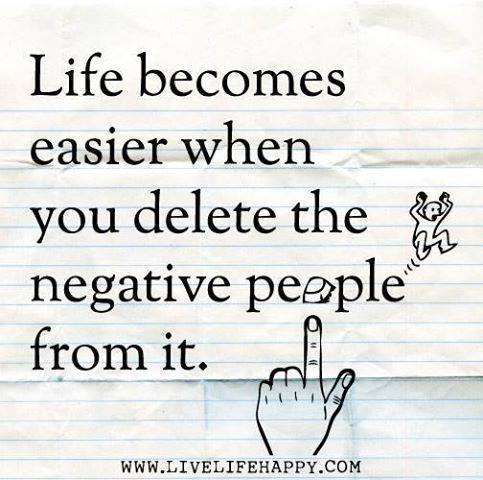 Inspiring Picture Quotes delete negative people