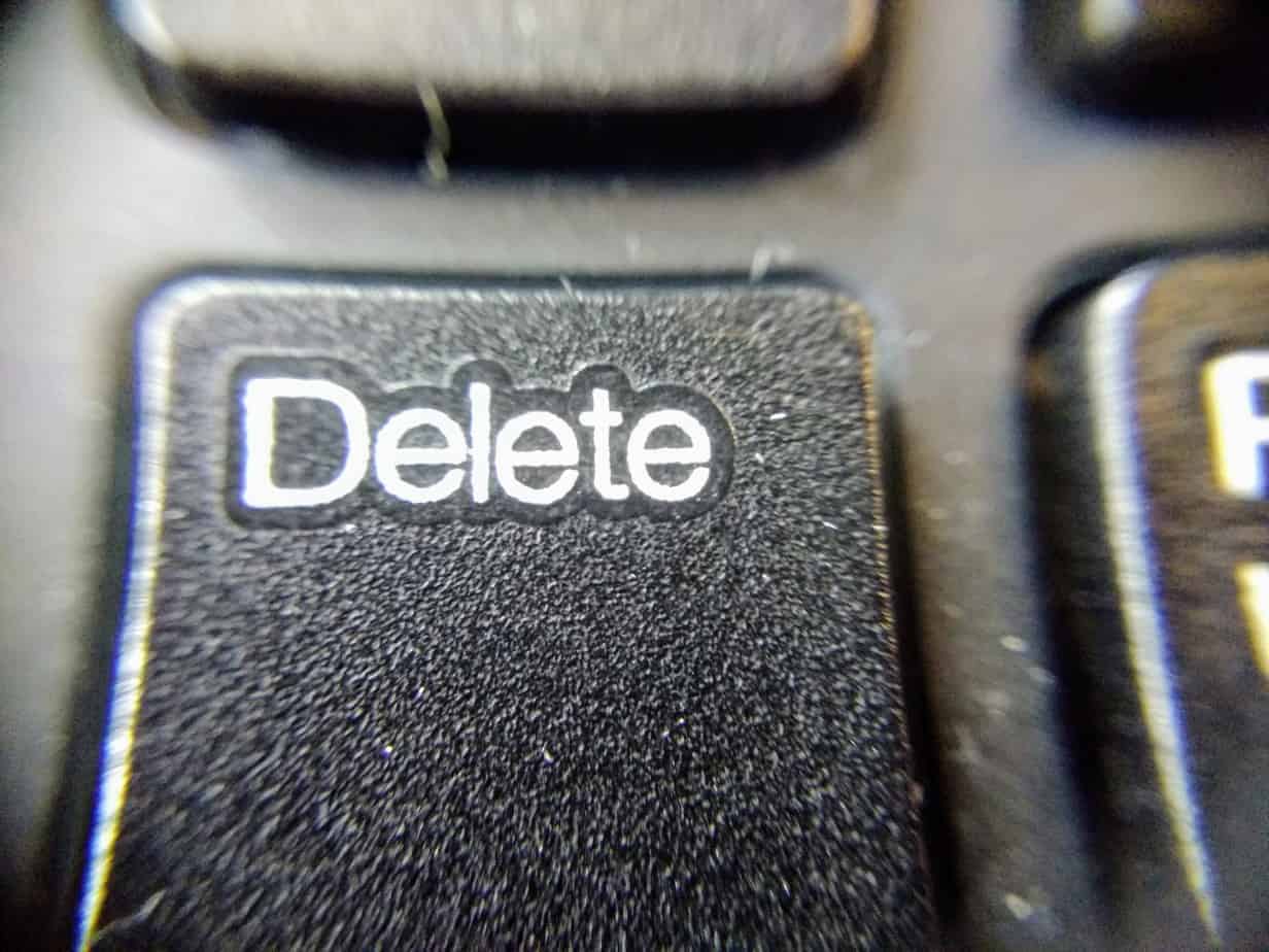 delete button