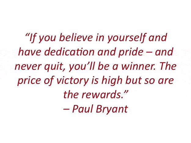 Paul Bear Bryant Quotes