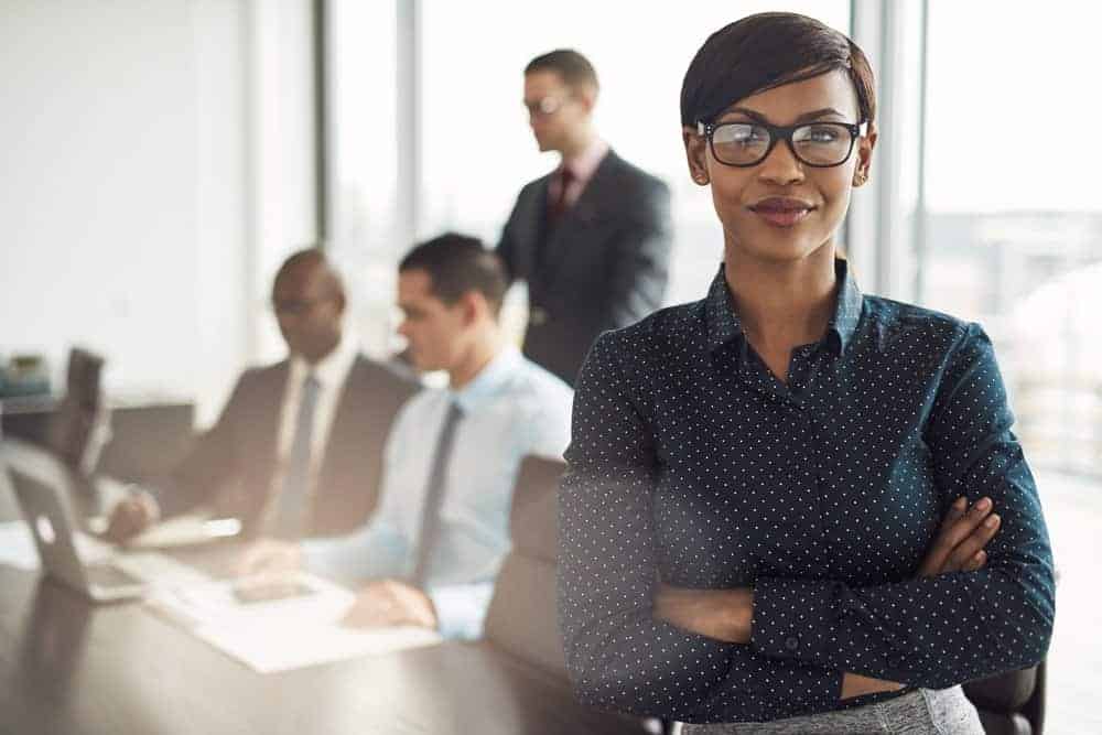 A Woman During a Meeting