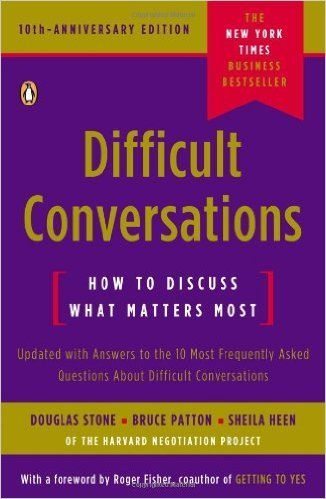 conflict resolution books for difficult conversations 