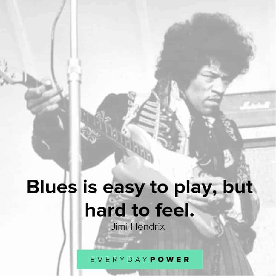 jimi hendrix quotes about blues
