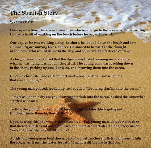 How To Use Affirmations Correctly starfish story
