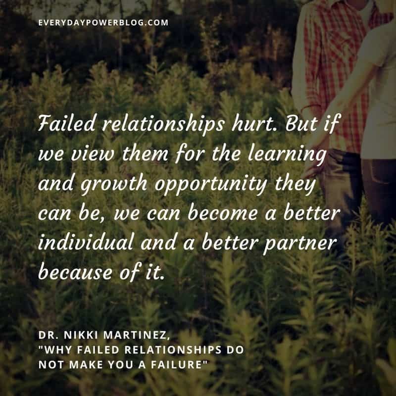 Failed Relationships Do Not Make You a Failure