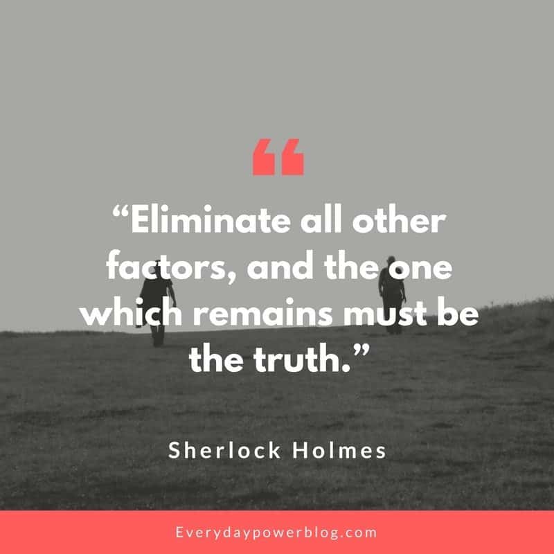 Sherlock Holmes quotes