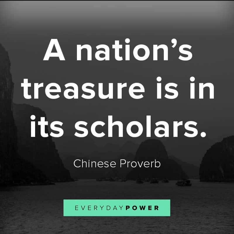 Chinese proverbs on learning and education