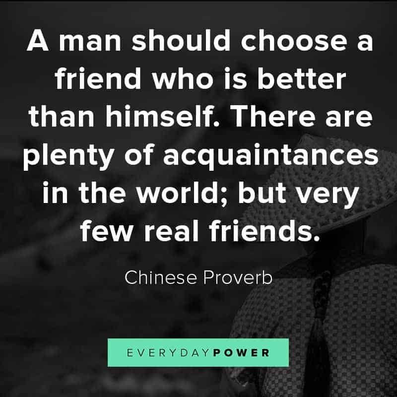Chinese proverbs about friendship