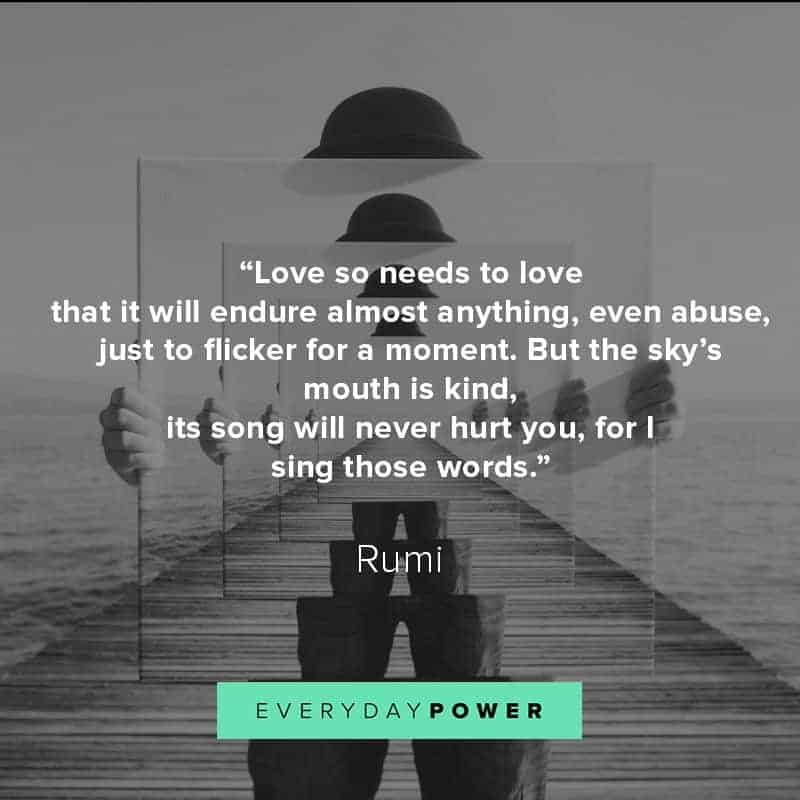 Rumi Quotes about love and abuse