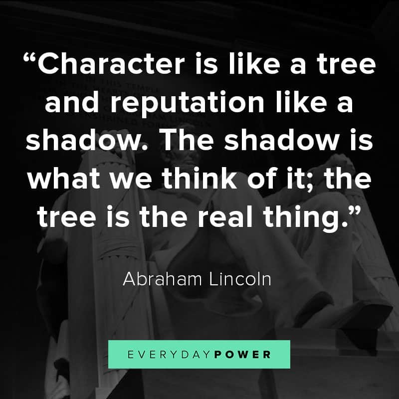 Abraham Lincoln Quotes on character