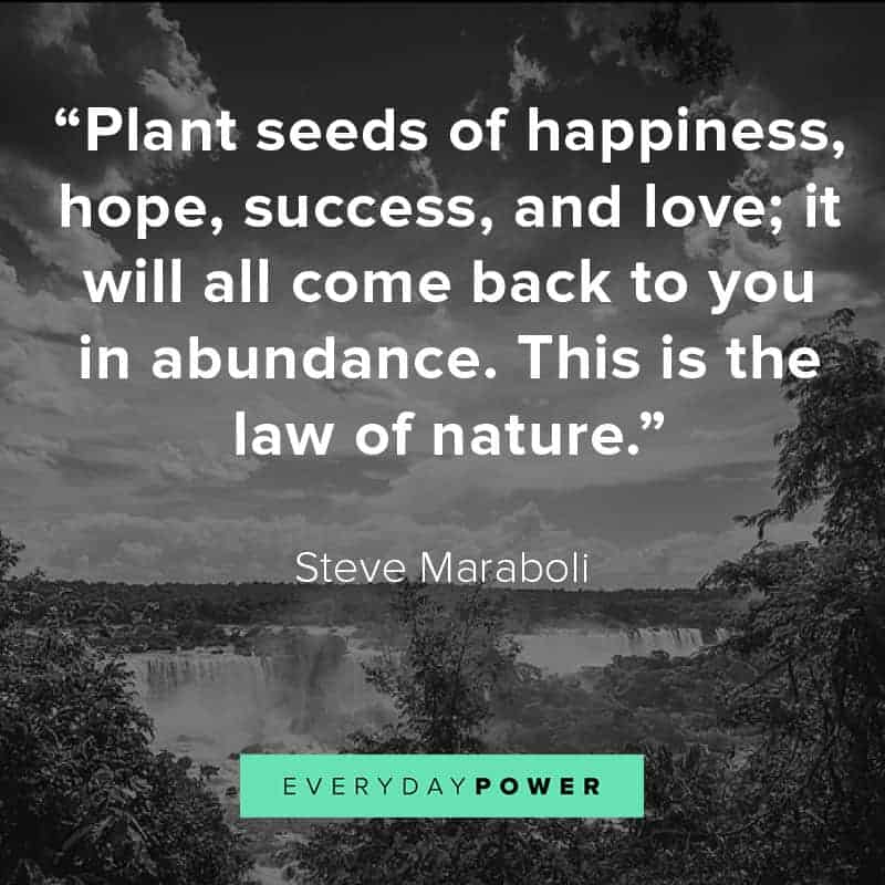 Moving nature quotes and sayings