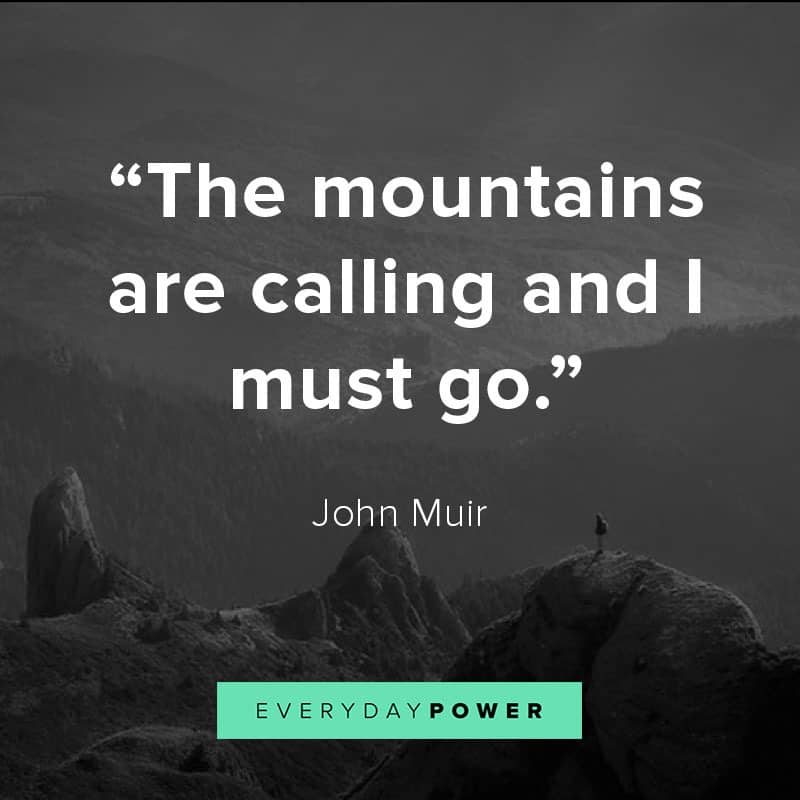 mountain nature quotes on life