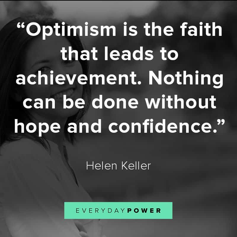 Self Esteem Quotes About Optimism