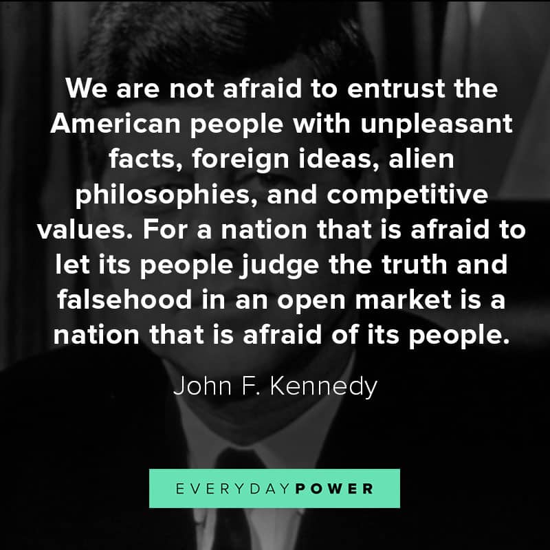 Top quotes by John F. Kennedy about idealism and courage