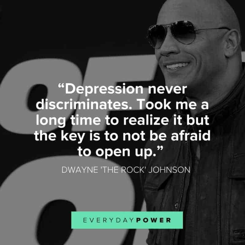 the rock quotes about depression