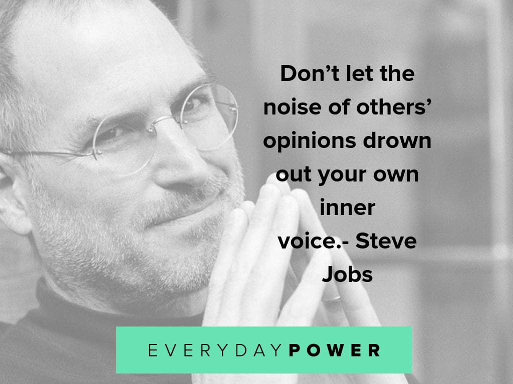 steve jobs quotes about opinions