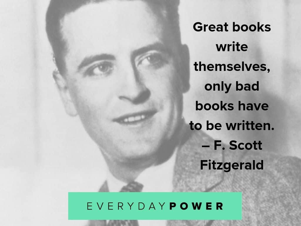 F. Scott Fitzgerald quotes about writing