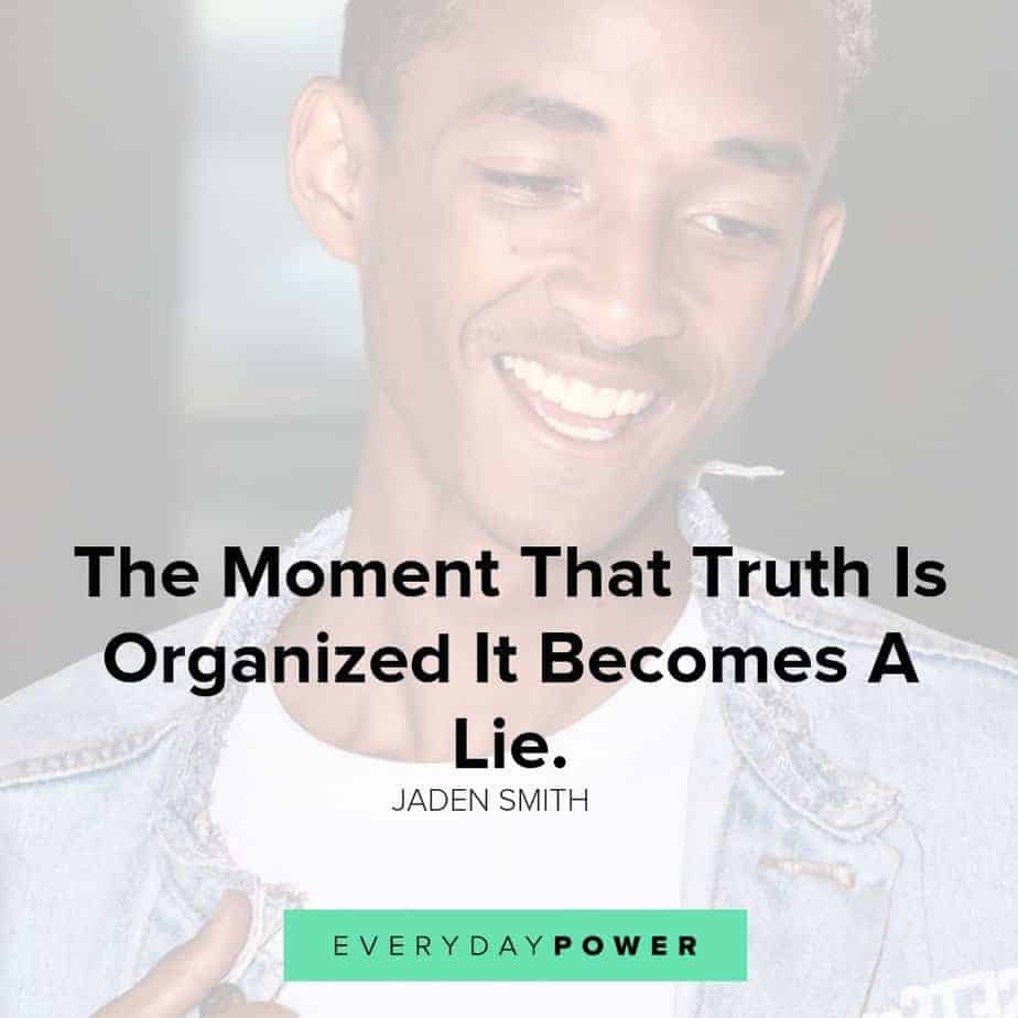 jaden smith quotes about truth