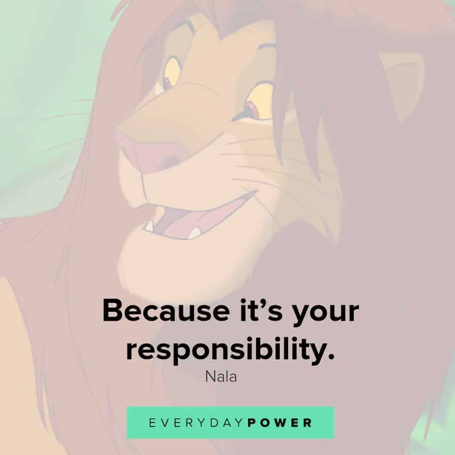 lion king quotes about responsibility