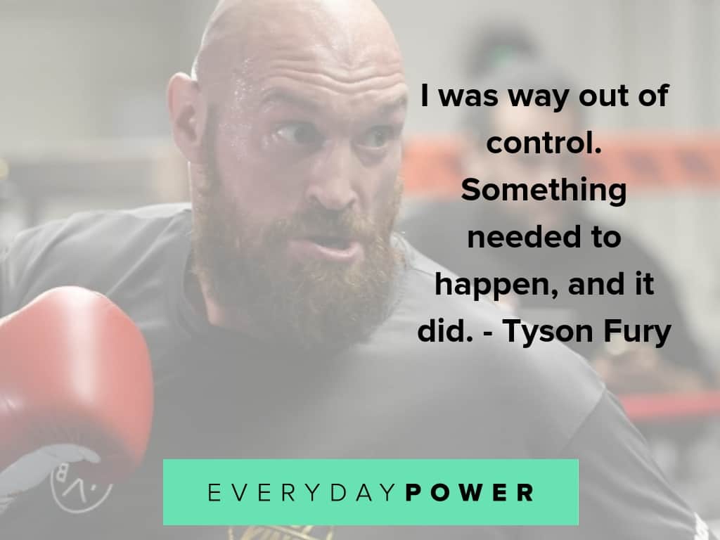 tyson fury quotes on depression