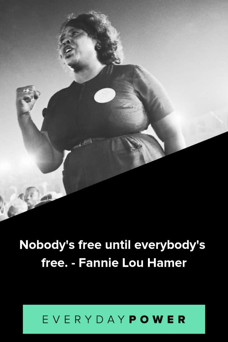 Fannie Lou Hamer quotes expressing the power of voice