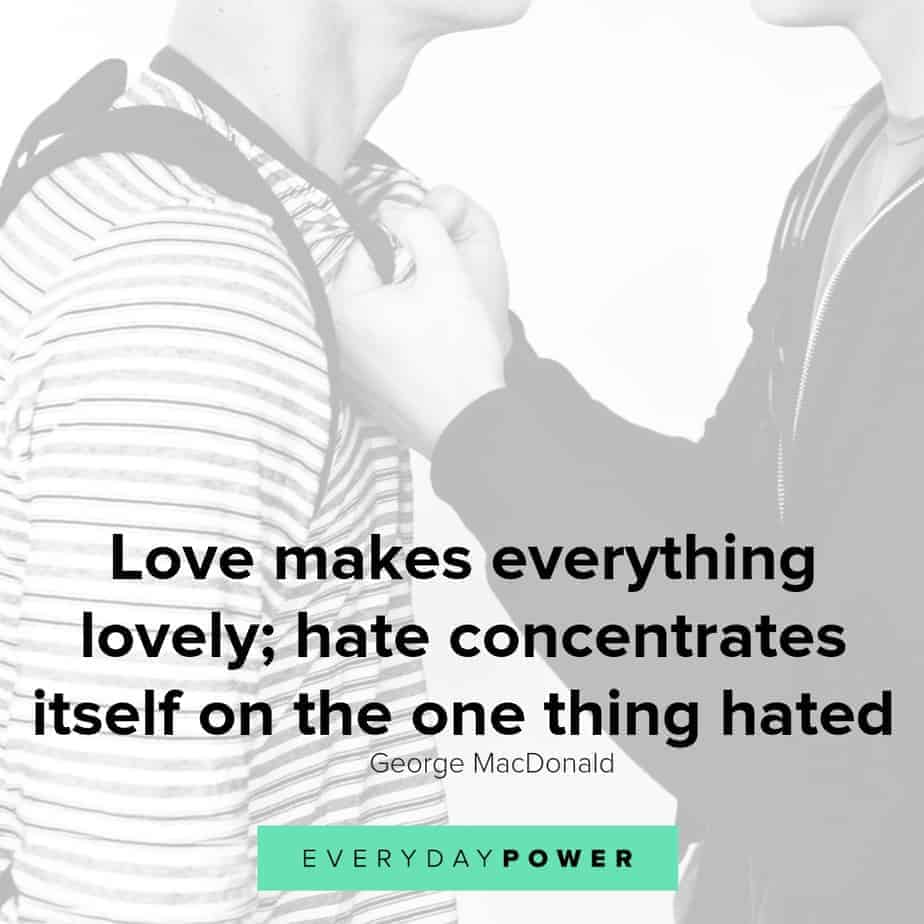 love vs hate quotes