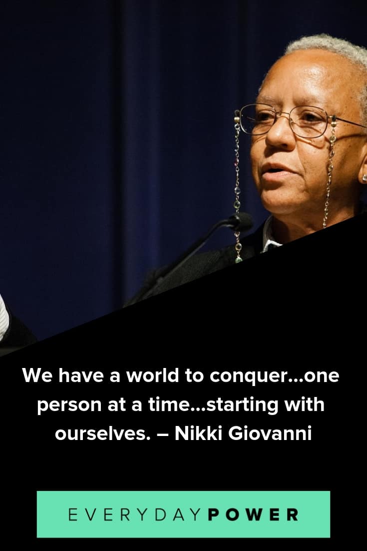 Nikki Giovanni quotes that will make you think outside the box
