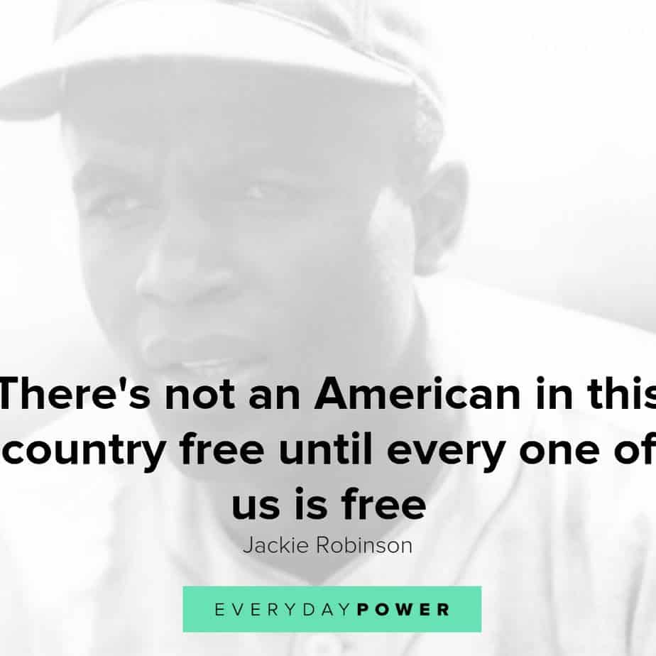 Jackie Robinson quotes celebrating civil rights and equality