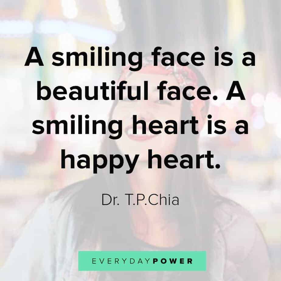 quote about smiles and happiness