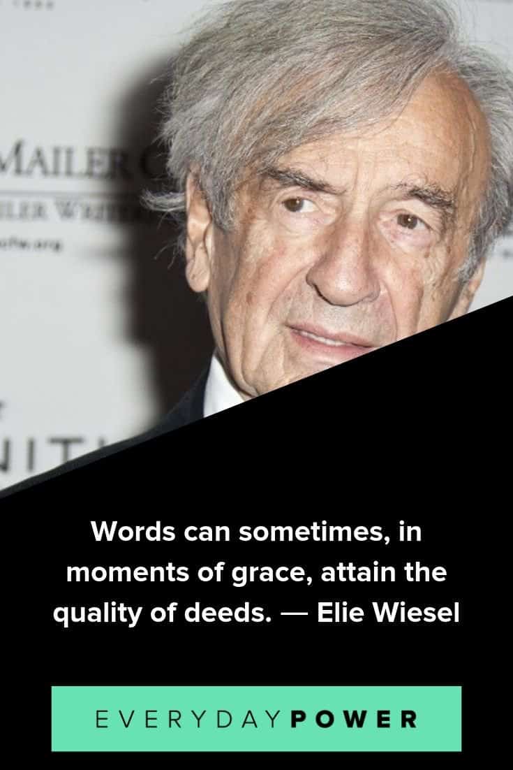 Elie Wiesel quotes celebrating the human spirit