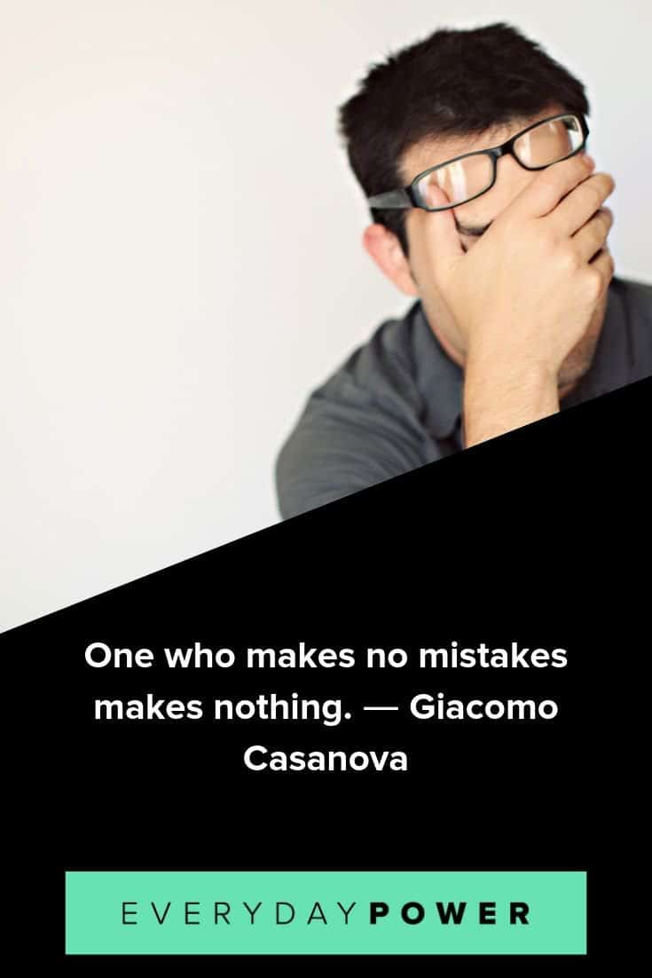 25 Inspirational Quotes About Mistakes - PrettyOpinionated