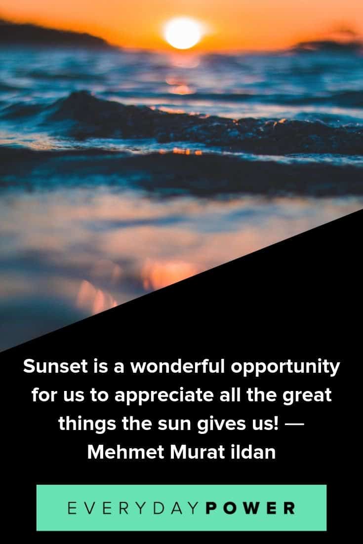 Sunset quotes to inspire meaningful change