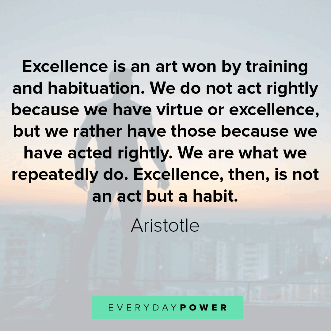 monday motivation about excellence