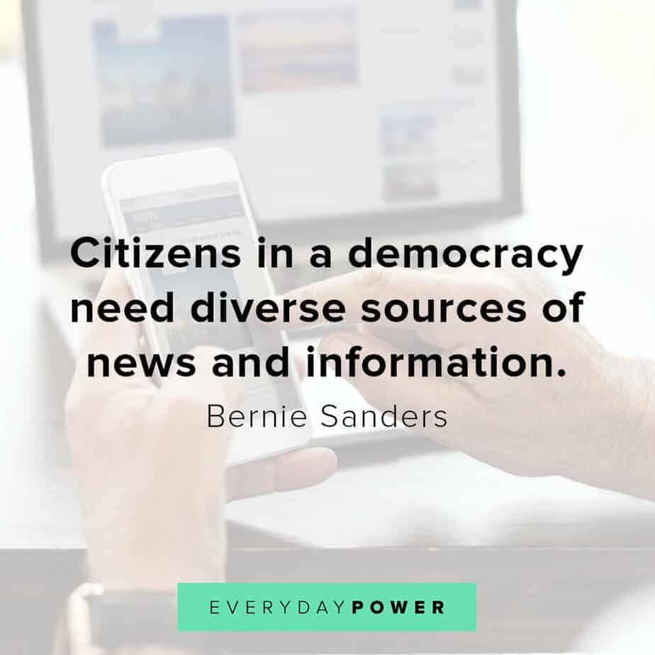 Bernie Sanders quotes on democracy