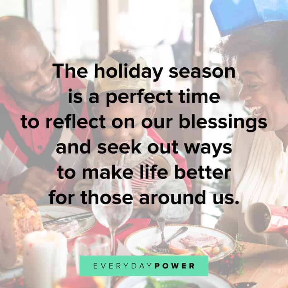 Happy Holidays Quotes about blessings