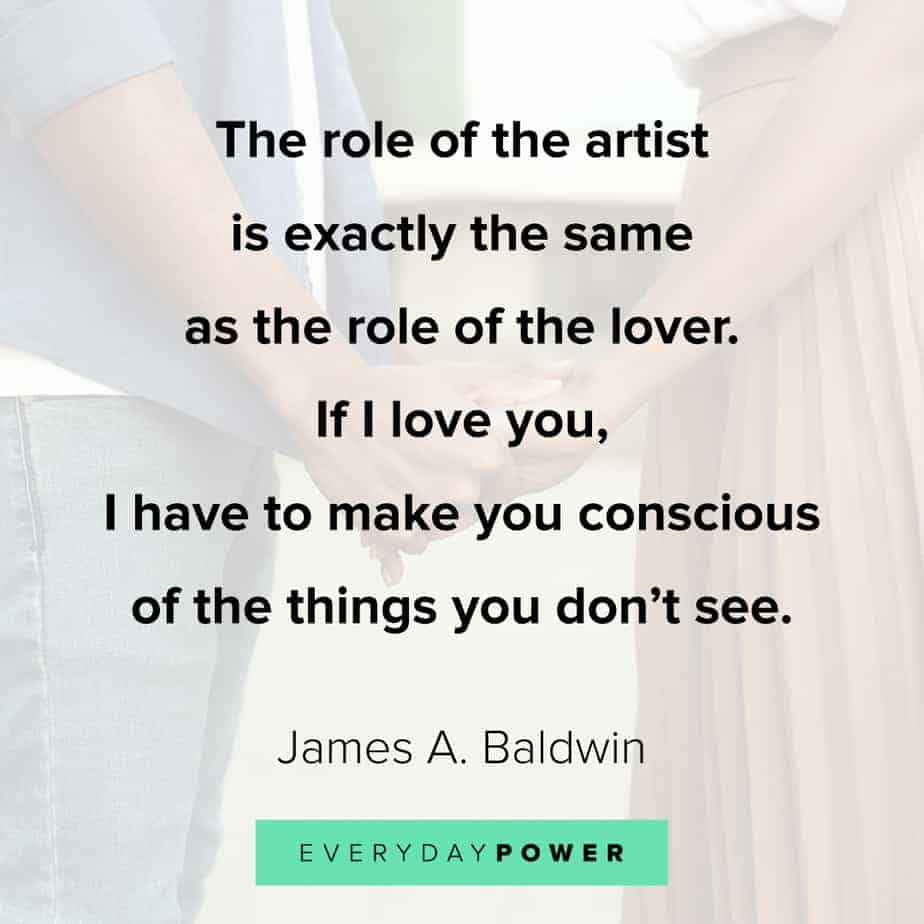 James Baldwin quotes on art