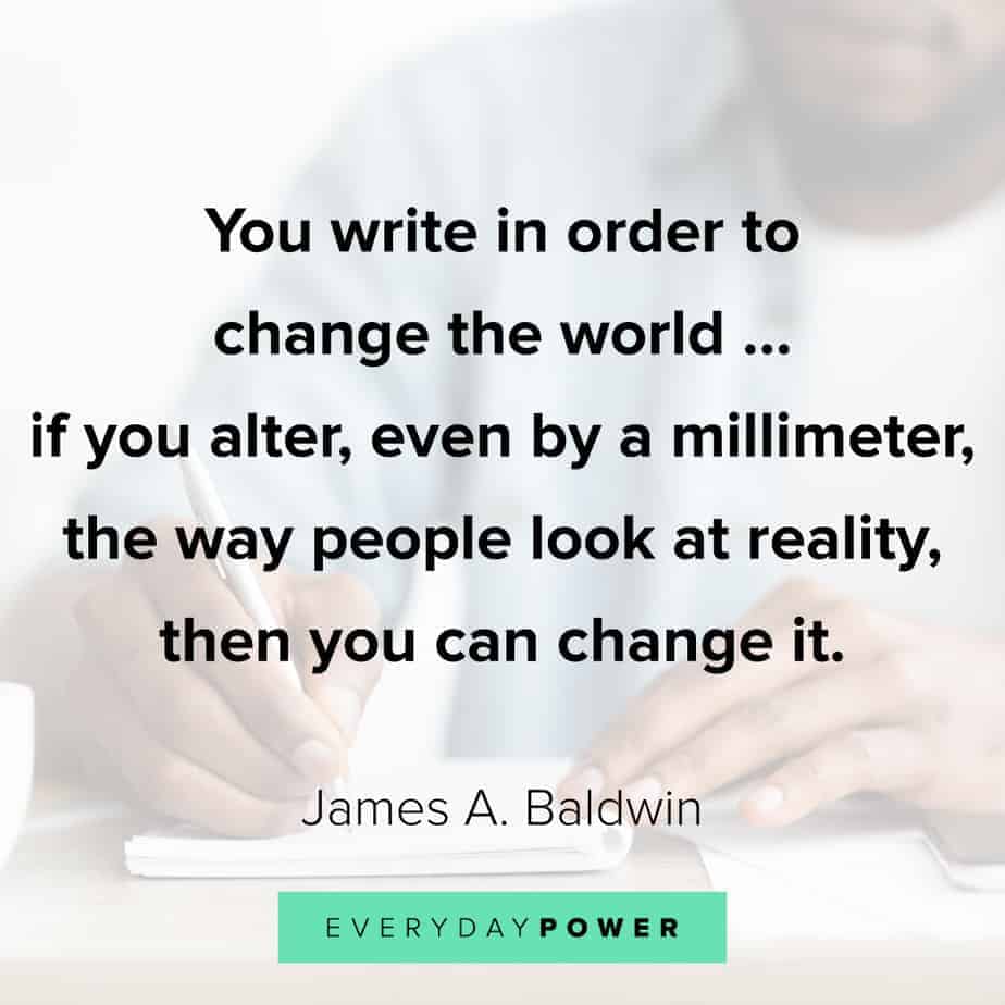 James Baldwin quotes on writing