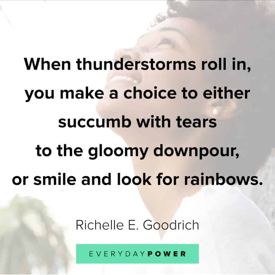 Rainbow quotes about thunderstorms