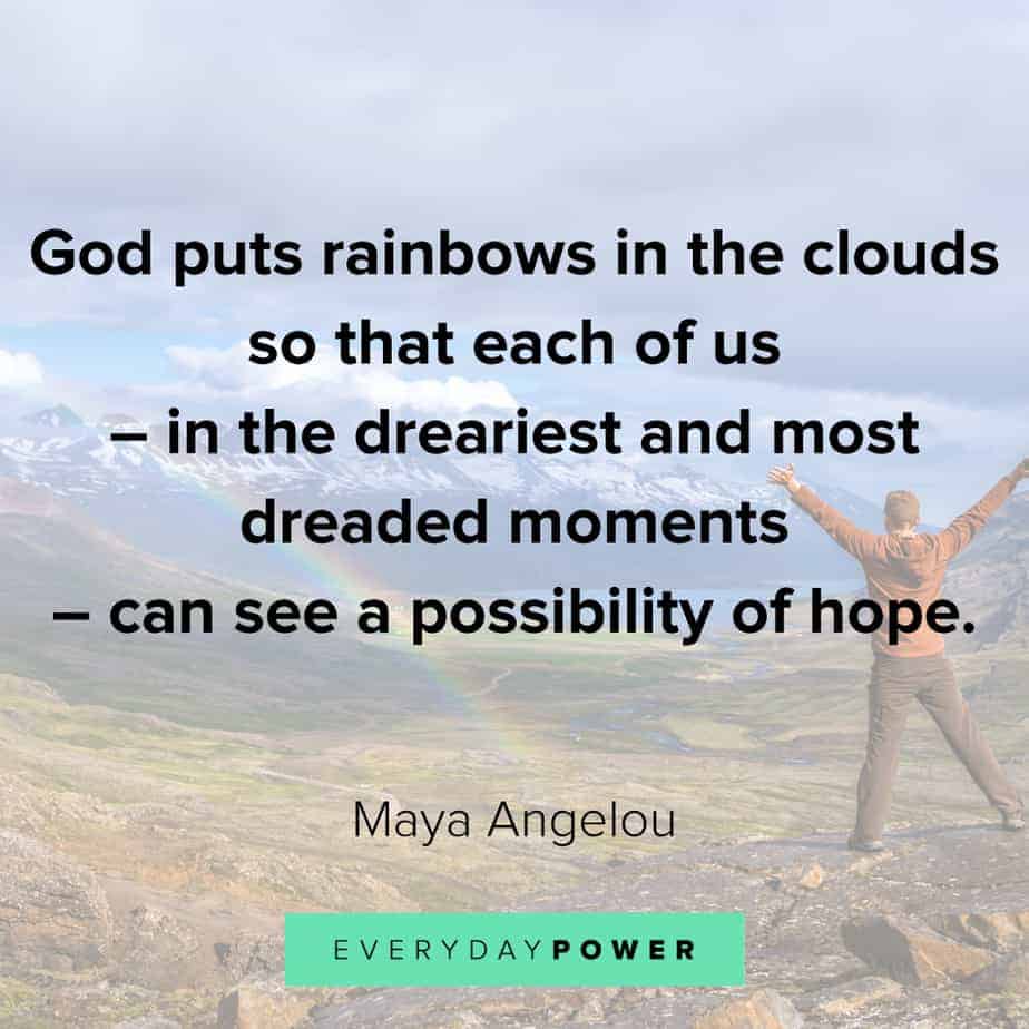 Rainbow quotes on possibilities