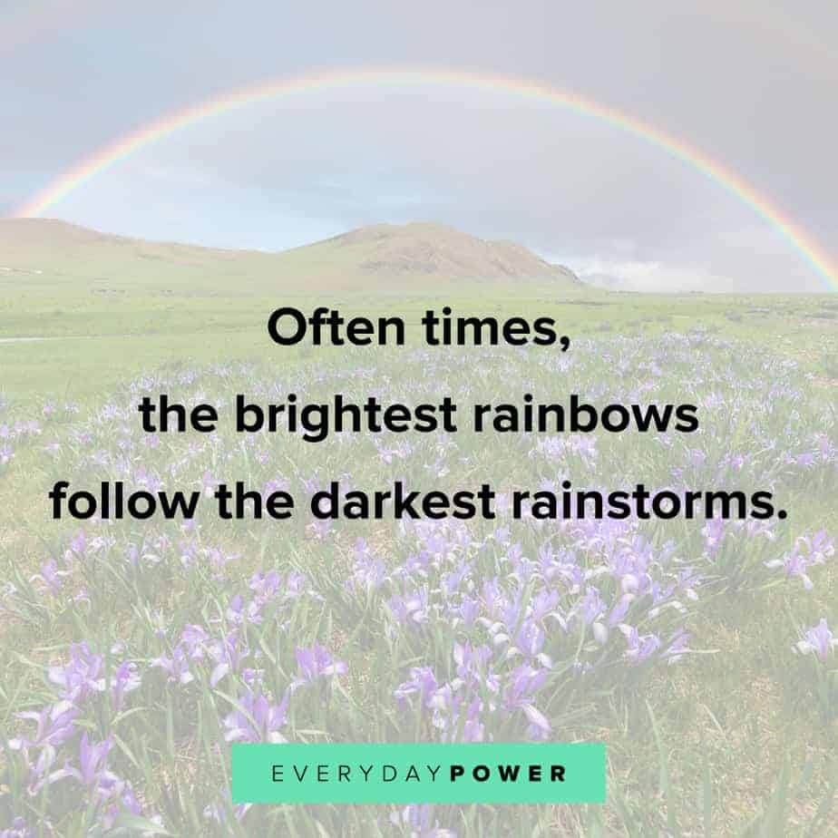 Rainbow quotes about rainstorms