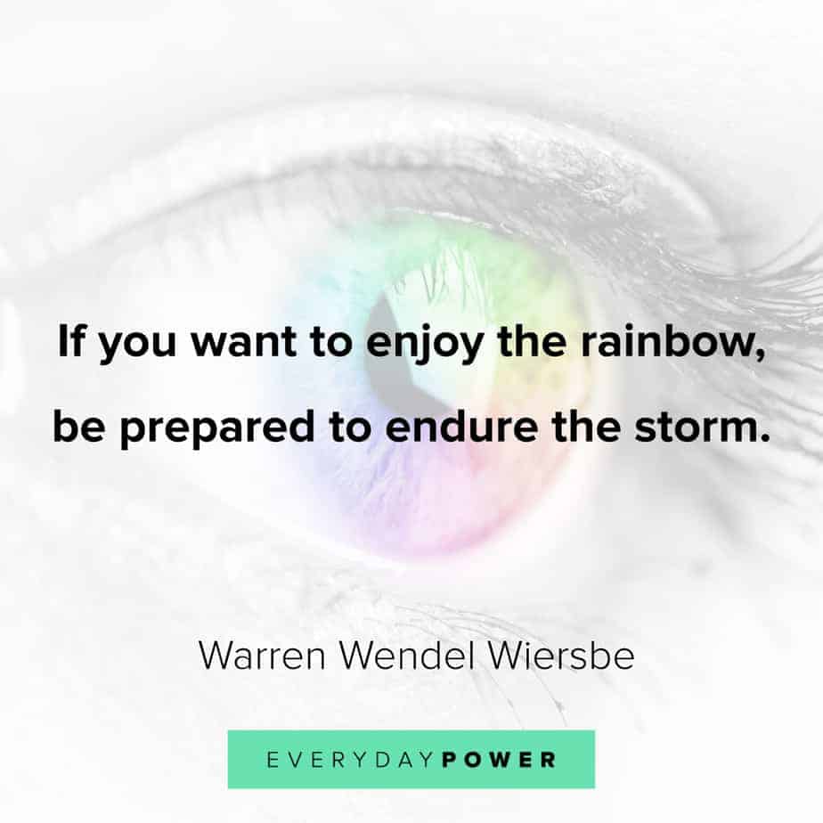 Rainbow quotes on endurance