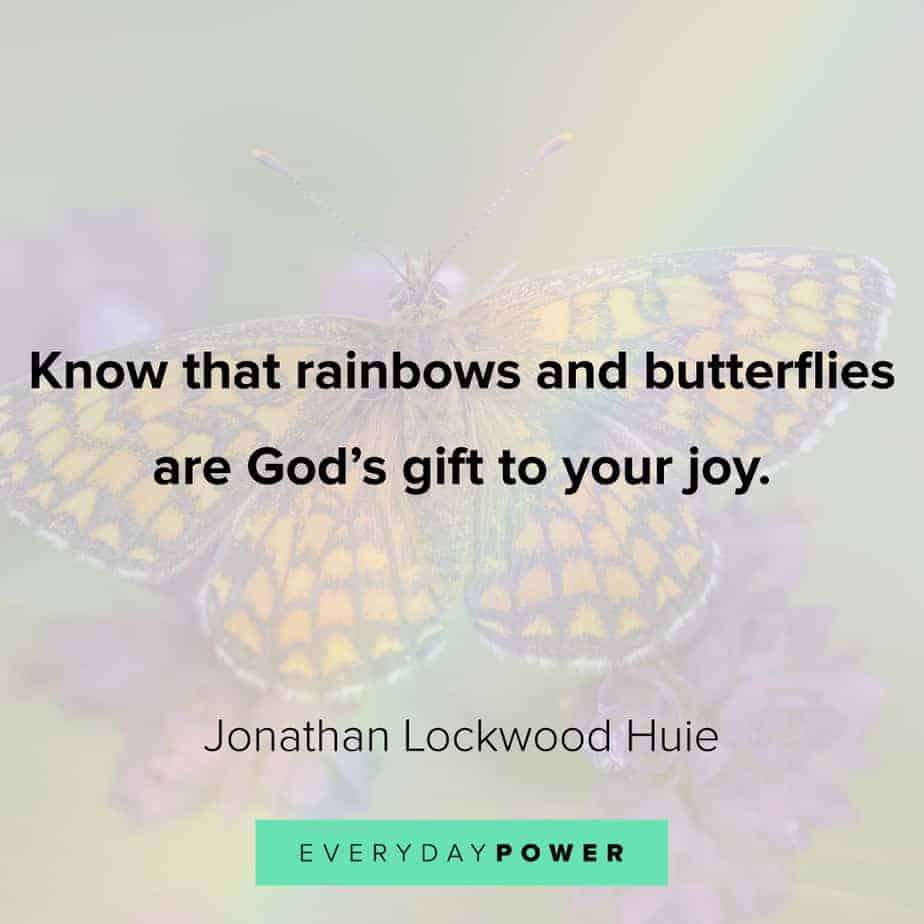 Rainbow quotes about butterflies