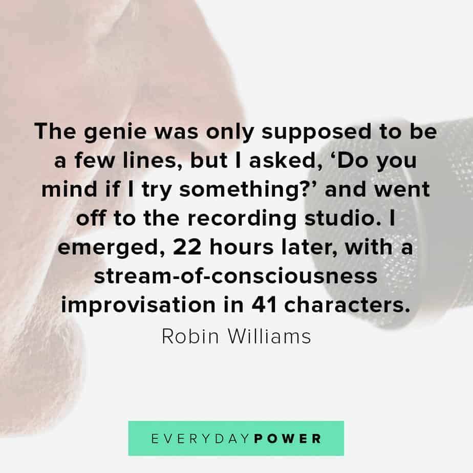 Robin Williams quotes on the genie