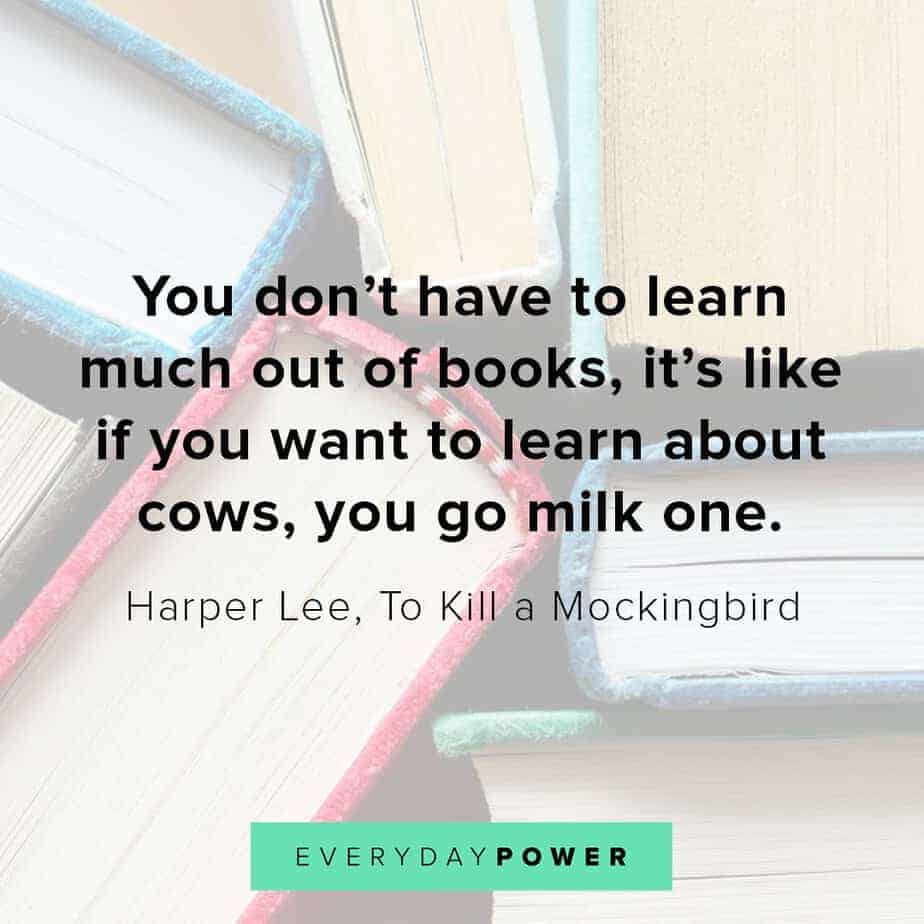  To Kill a Mockingbird Quotes on learning 