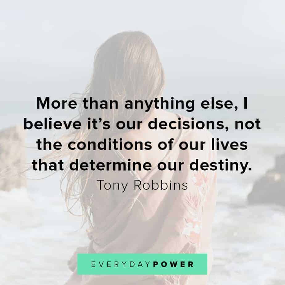 Tony Robbins quotes on destiny