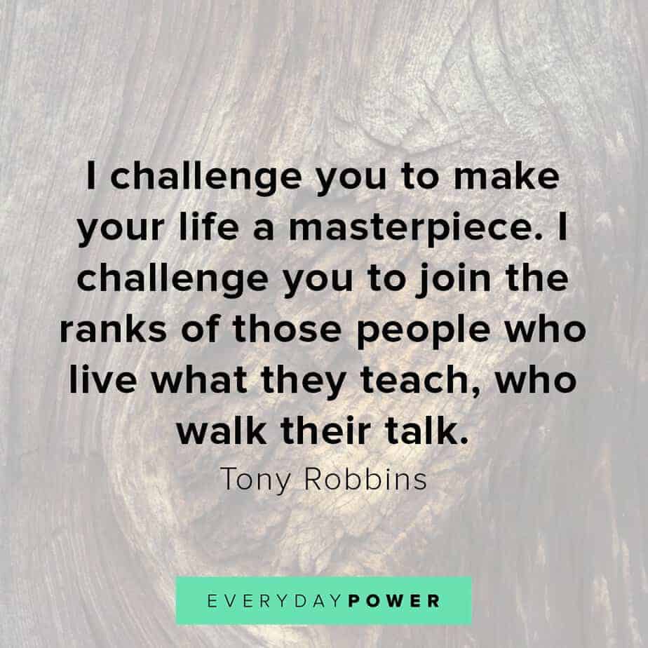 Tony Robbins quotes on challenges
