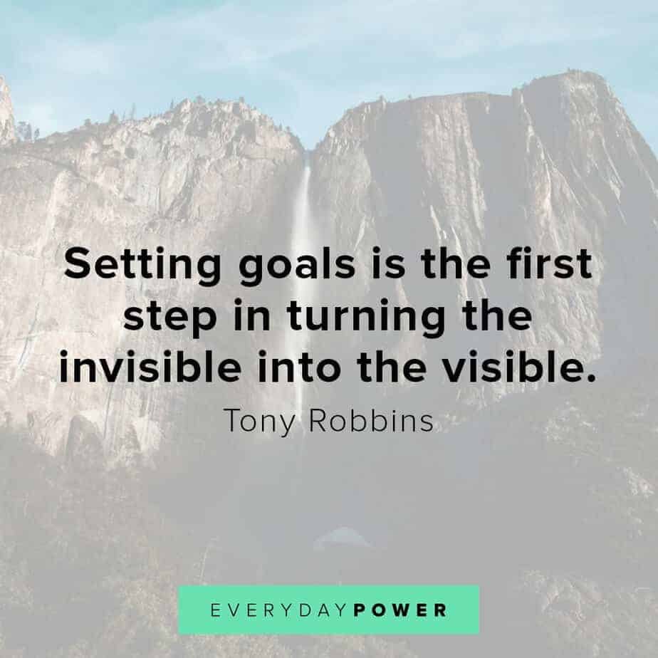Tony Robbins quotes on setting goals