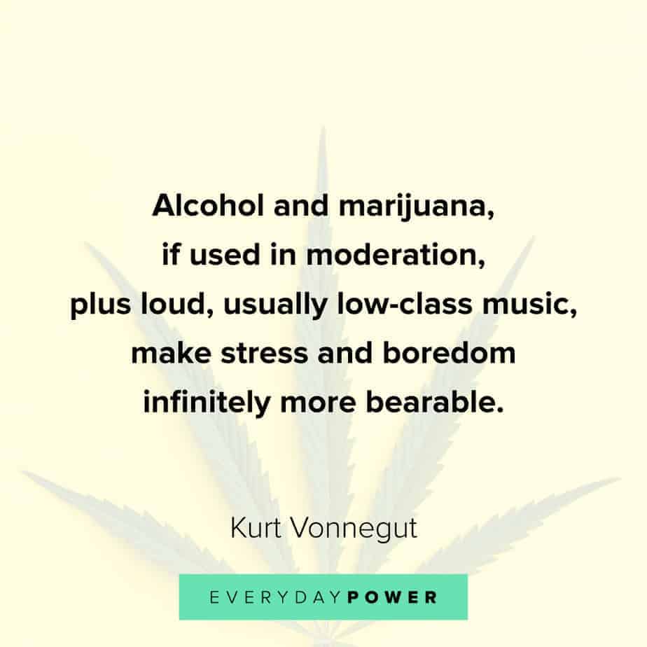 Weed Quotes about boredom
