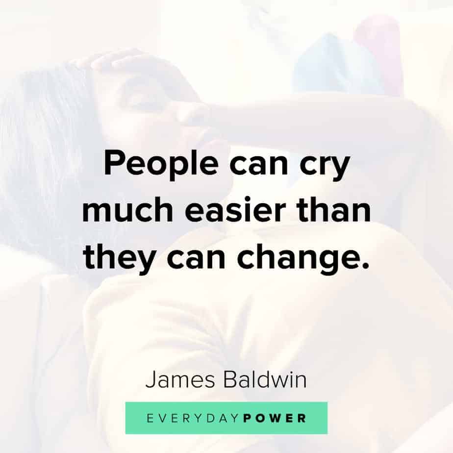 James Baldwin quotes on change