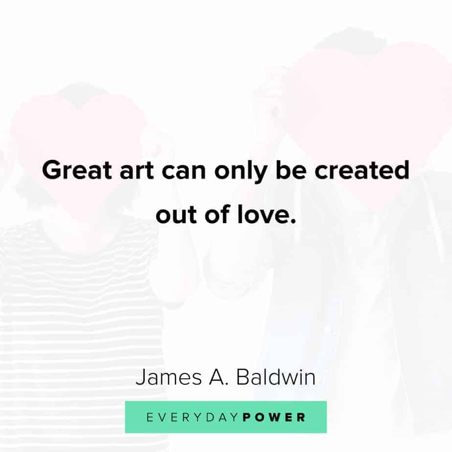 james baldwin quotes on great art