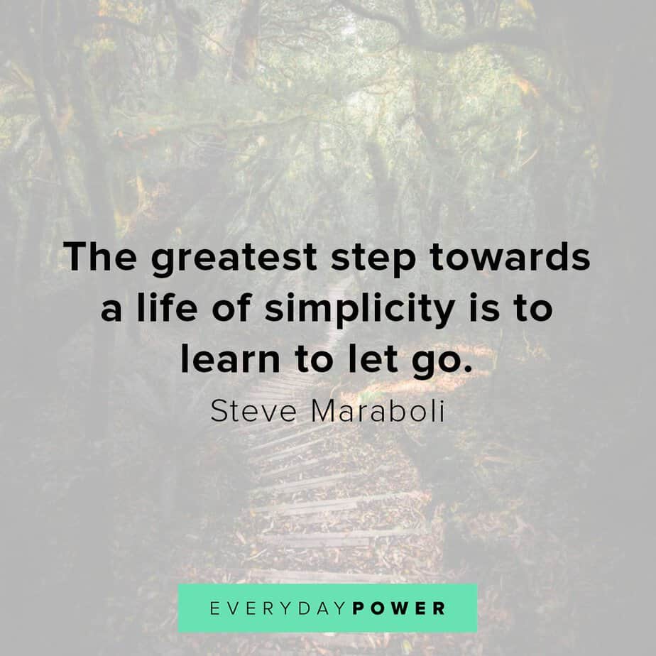 letting go quotes about simplicity